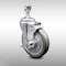 Service Caster 5 Inch SS Gray Polyurethane Wheel Swivel 1/2 Inch Threaded Stem Caster with Brake SCC-SSTS20S514-PPUB-TLB-121315 - alternate 1